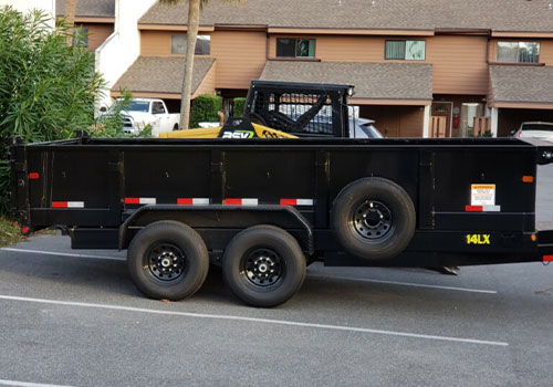 Trailer in Parking Lot